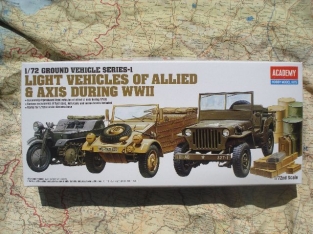 Academy 1310 Light Vehicles of Allied & AXIS during WWII